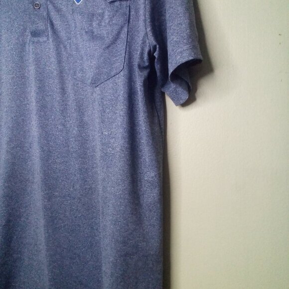 Domino's Pizza Polo Shirt M Men Short Sleeve Logo Pocket Gray - Picture 7 of 14